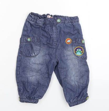 DP... am Baby Blue  Denim Capri Jeans Size 12 Months
