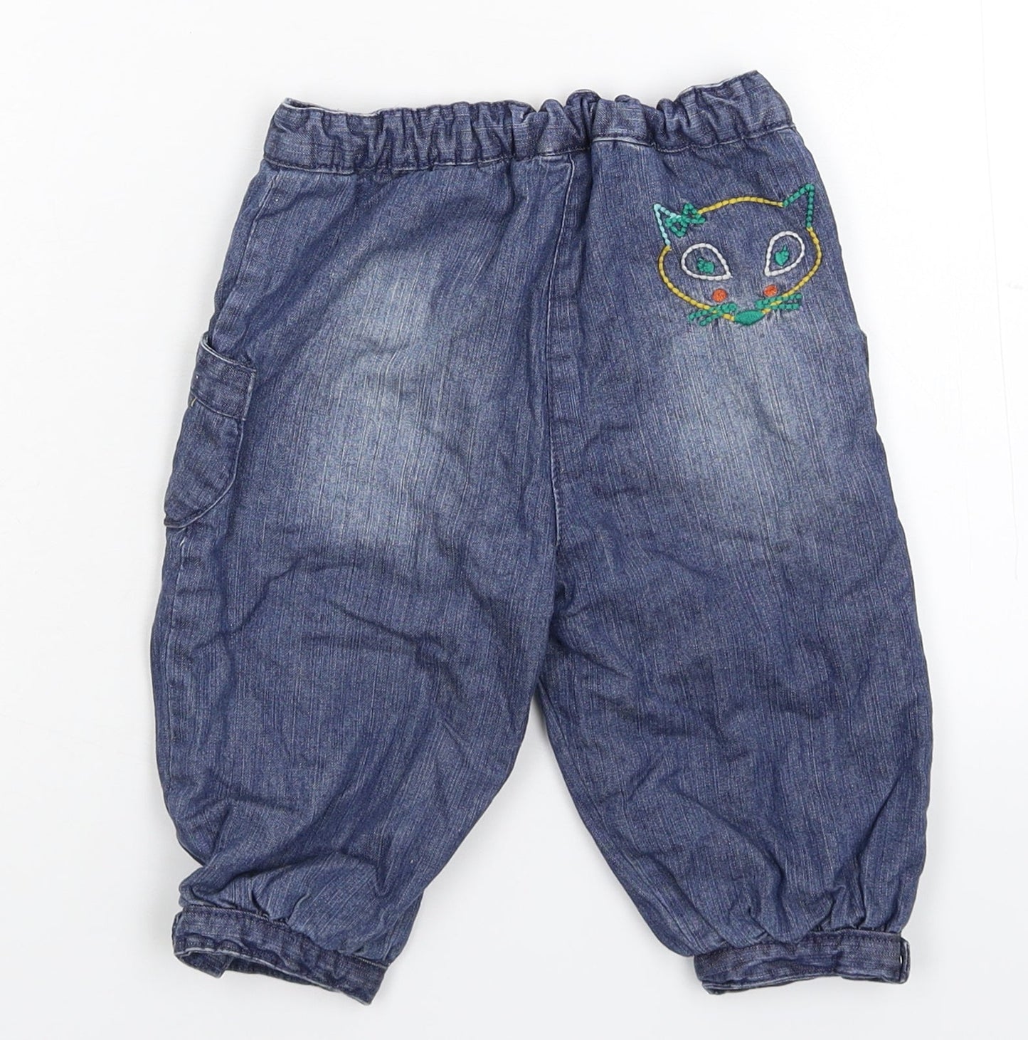 DP... am Baby Blue  Denim Capri Jeans Size 12 Months