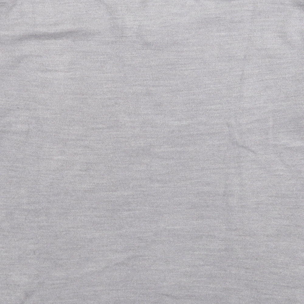 Easy Mens Grey  Knit Pullover Jumper Size M