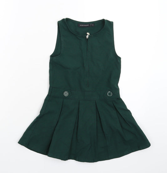 Debenhams Girls Green   Fit & Flare  Size 4 Years