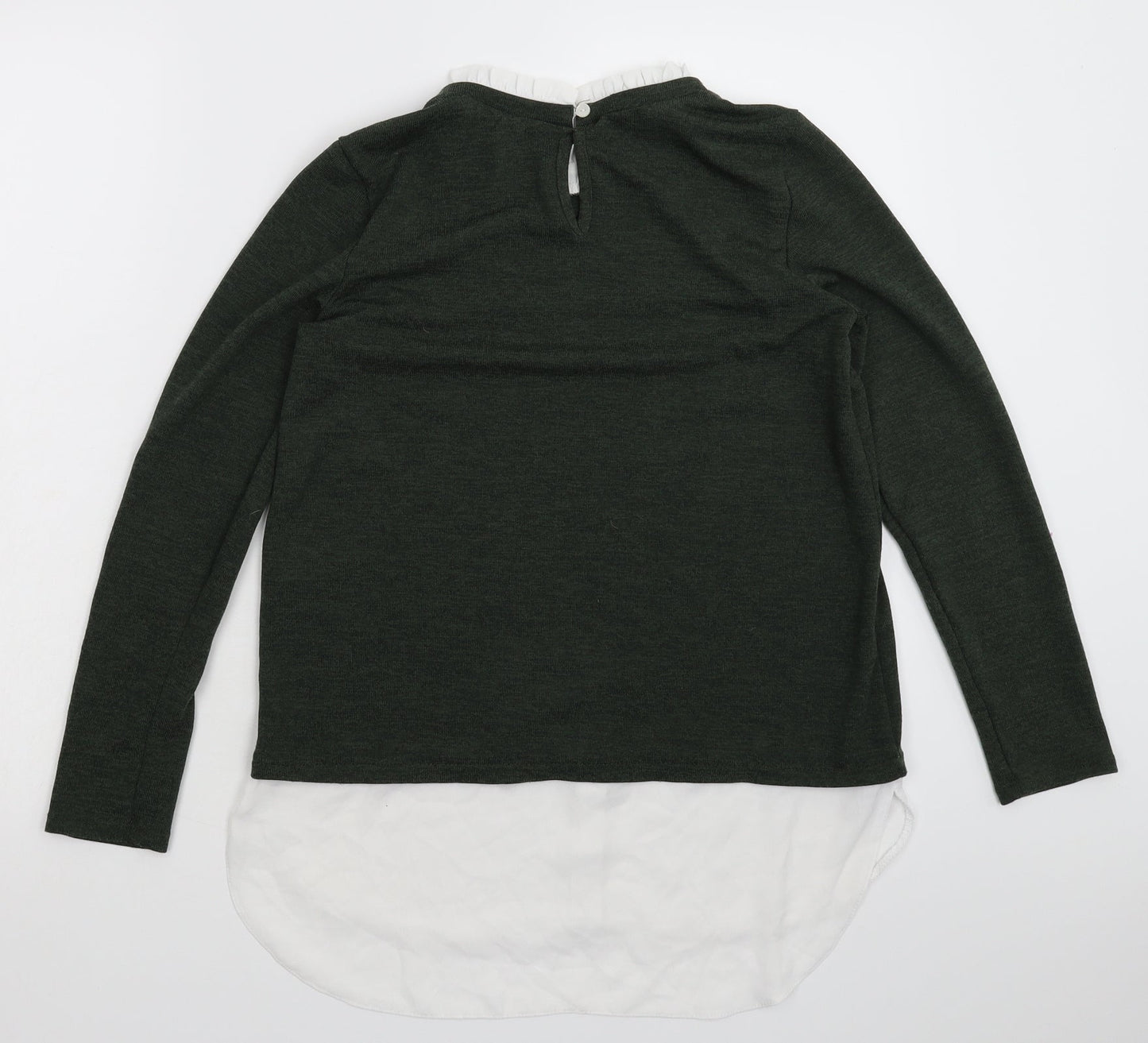 Dorothy Perkins Womens Green  Knit Pullover Jumper Size 8