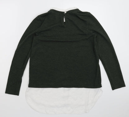 Dorothy Perkins Womens Green  Knit Pullover Jumper Size 8