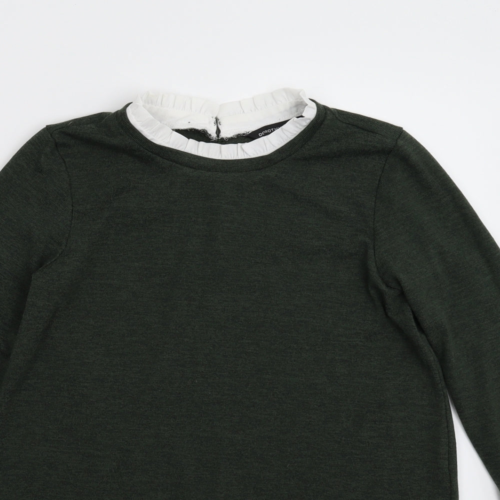 Dorothy Perkins Womens Green  Knit Pullover Jumper Size 8