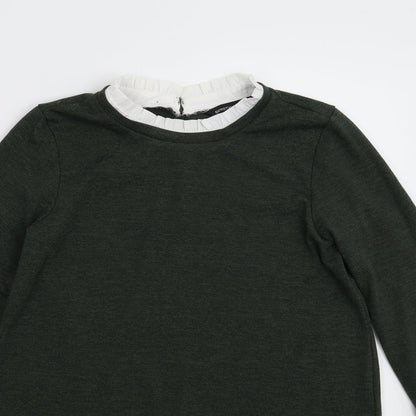 Dorothy Perkins Womens Green  Knit Pullover Jumper Size 8