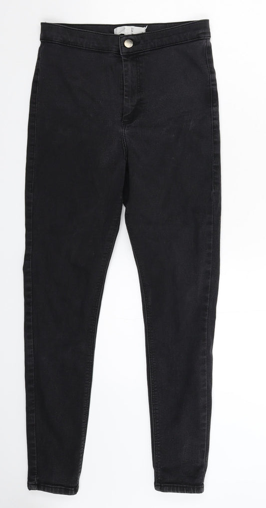 Topshop Womens Black  Denim Jegging Jeans Size 28 in L26 in
