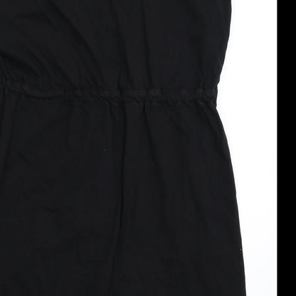 Resort Womens Black Floral  Mini  Size 12