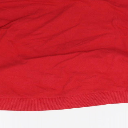 H&M Girls Red   Pullover Sweatshirt Size 9-10 Years  - love