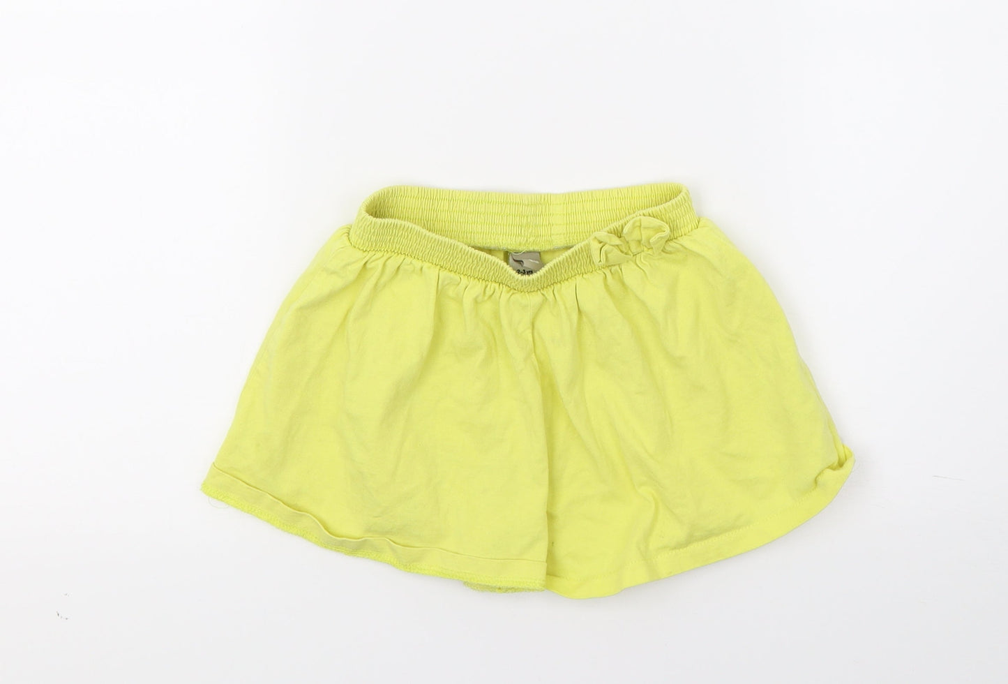 TU Girls Yellow  Jersey Cut-Off Shorts Size 2-3 Years