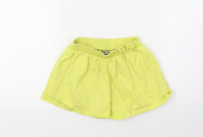 TU Girls Yellow  Jersey Cut-Off Shorts Size 2-3 Years