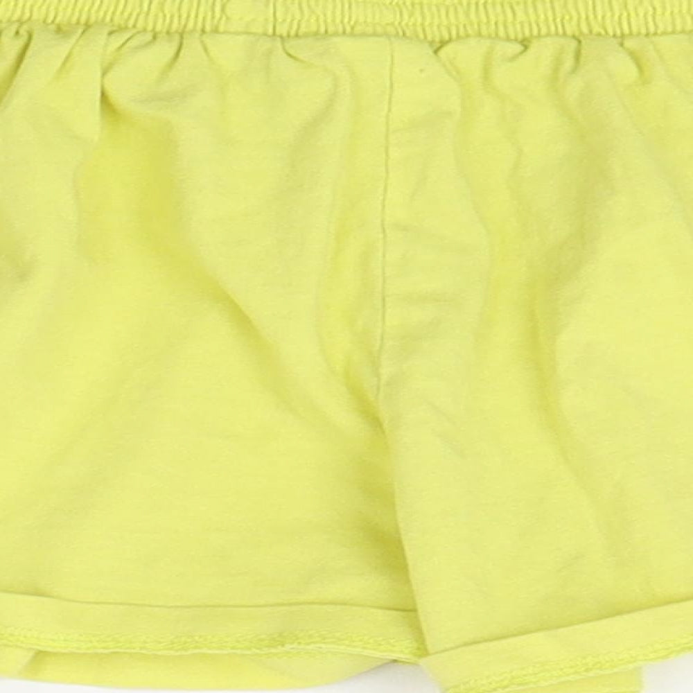 TU Girls Yellow  Jersey Cut-Off Shorts Size 2-3 Years