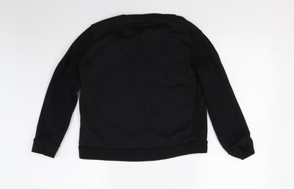 JS Fashion Womens Black   Pullover Sweatshirt Size M  - vogue