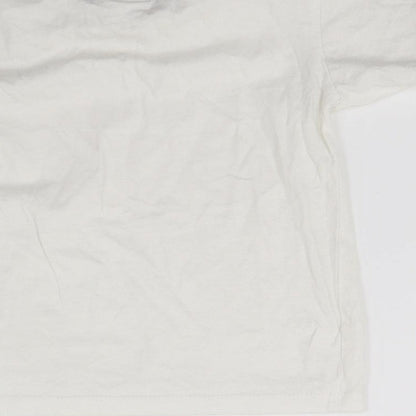 Hype Boys White   Basic T-Shirt Size 3-4 Years