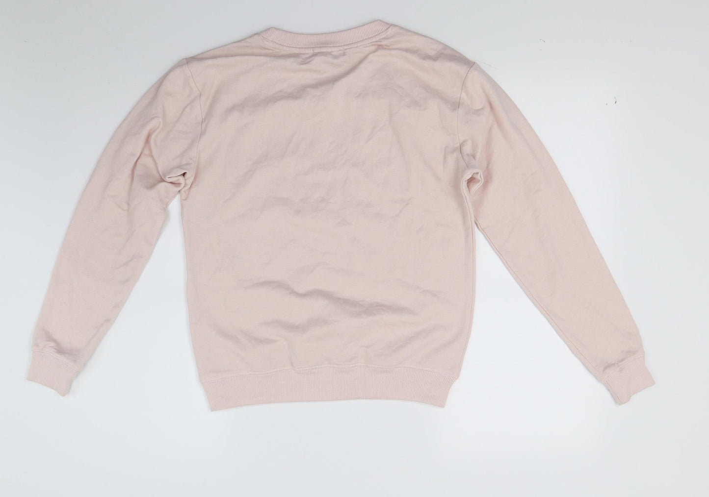 New Look Womens Pink   Pullover Sweatshirt Size 6  - On Sunday We Do nothing