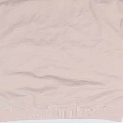 New Look Womens Pink   Pullover Sweatshirt Size 6  - On Sunday We Do nothing