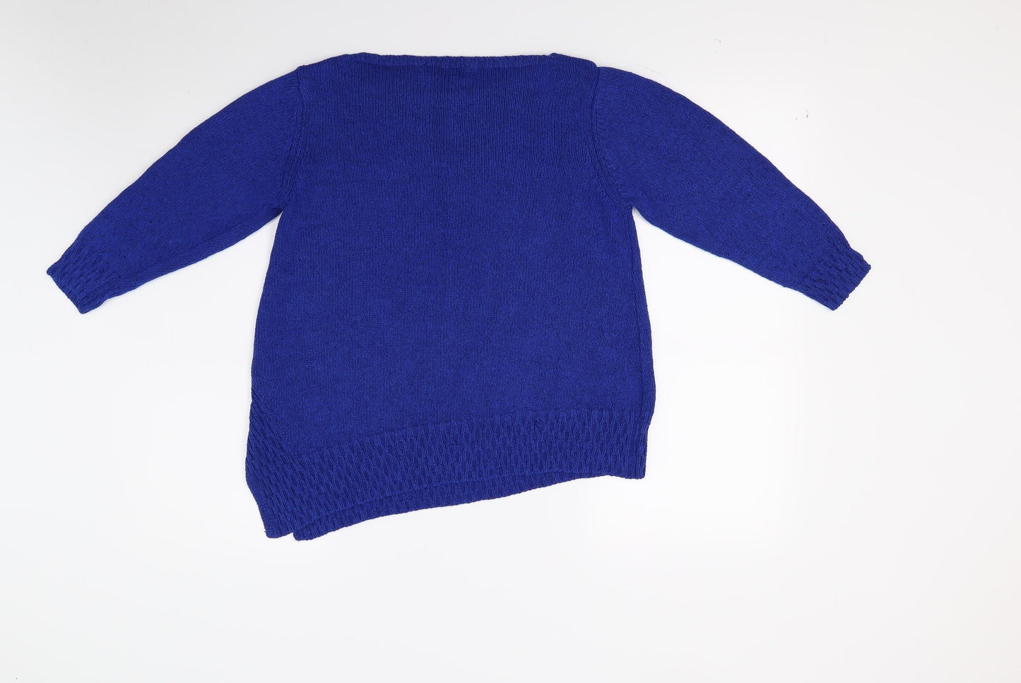 Peruna Womens Blue  Knit Pullover Jumper Size 14  - Made in Italy