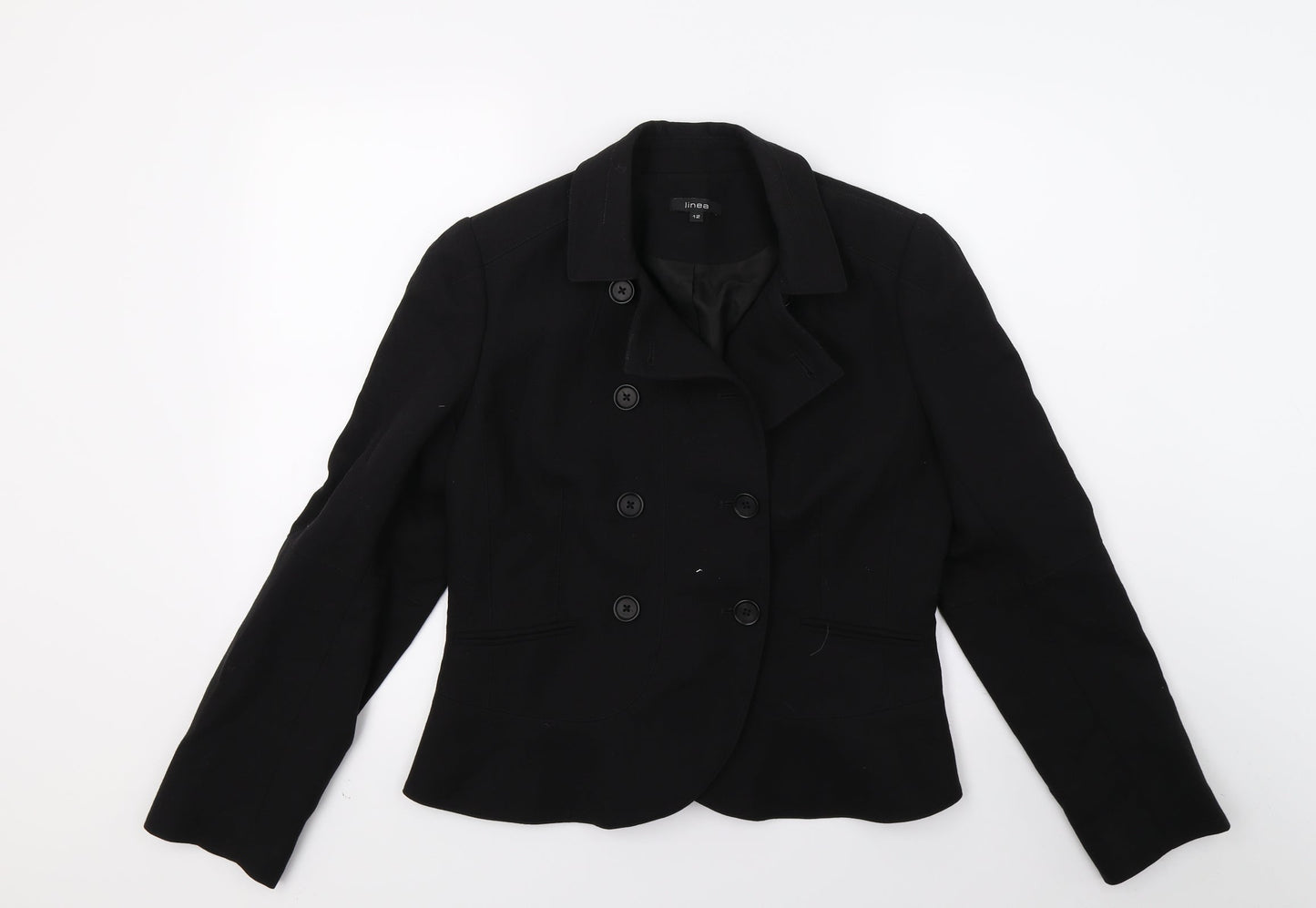 Linea Womens Black   Jacket Blazer Size 12