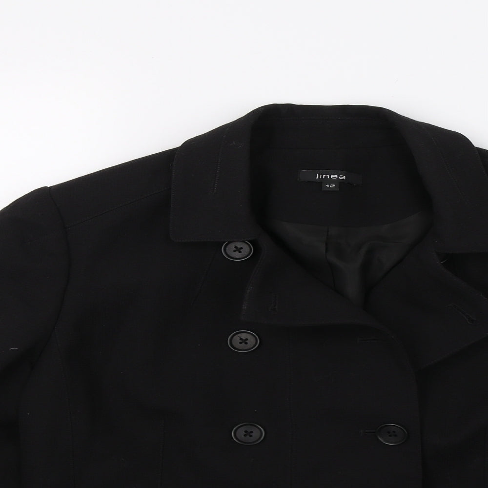 Linea Womens Black   Jacket Blazer Size 12