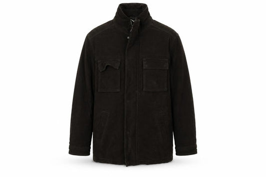 Mens UK Size L Preworn Brown Overcoat