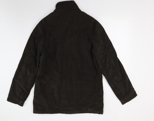 Mens UK Size L Preworn Brown Overcoat