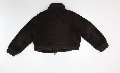 Primark Womens Brown  Fleece Jacket Coat Size S