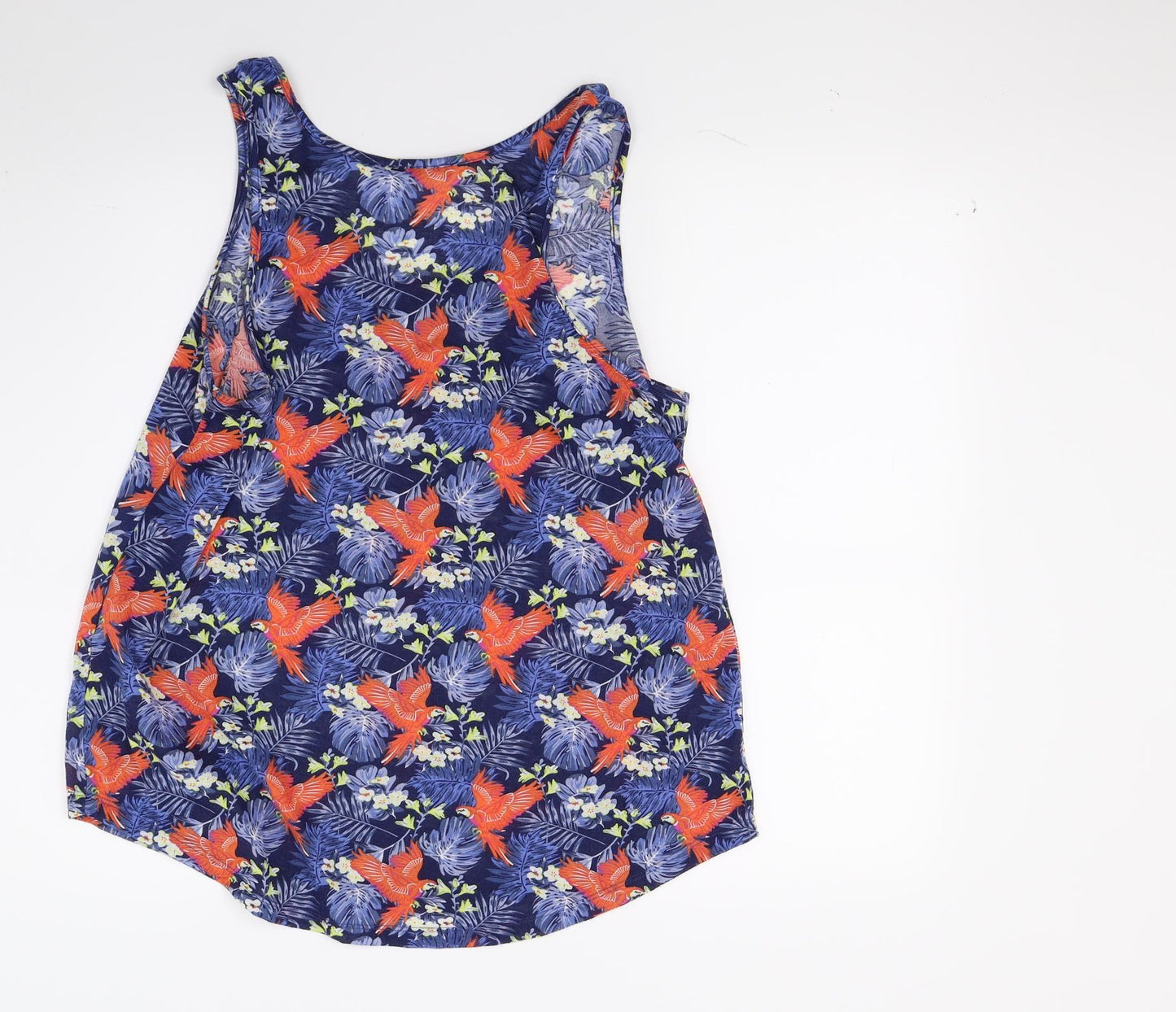 Primark Womens Blue Floral  Basic Tank Size 14