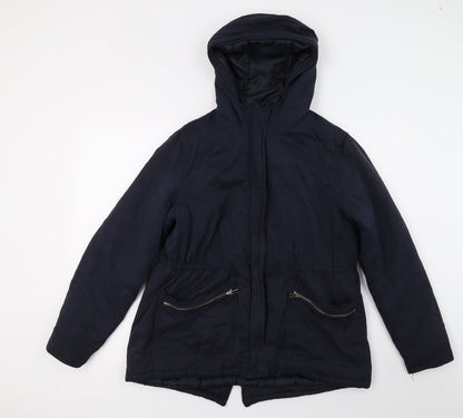 Womens UK Size 12 New Look Blue Overcoat
