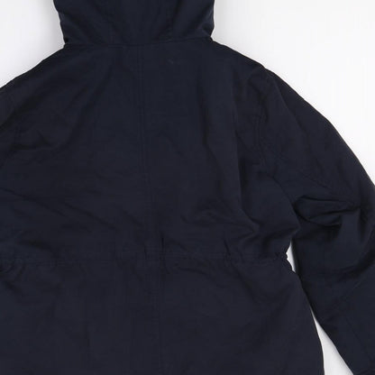 Womens UK Size 12 New Look Blue Overcoat