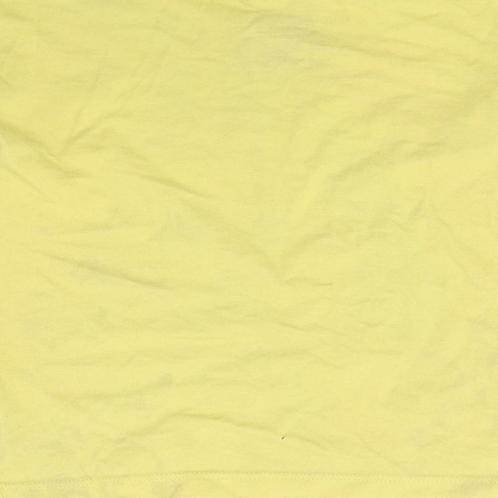 365 kids Girls Yellow   Basic T-Shirt Size 6 Years  - Dog print