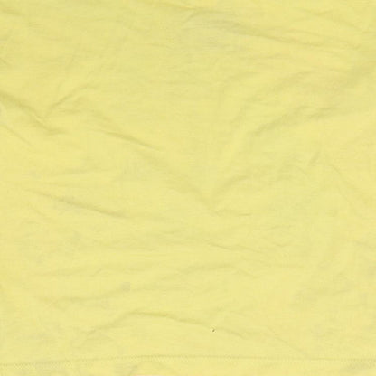 365 kids Girls Yellow   Basic T-Shirt Size 6 Years  - Dog print