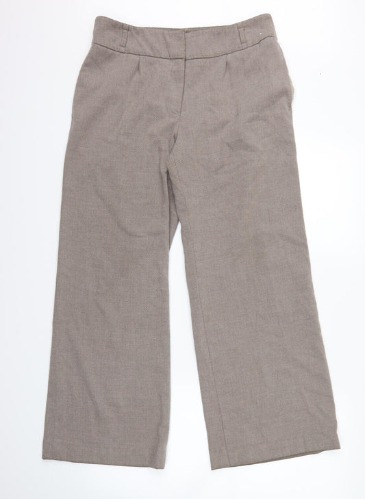 Womens UK Size 12 NEXT Regular Fit  Brown Trousers