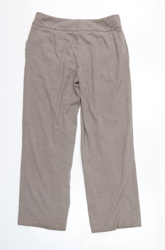 Womens UK Size 12 NEXT Regular Fit  Brown Trousers