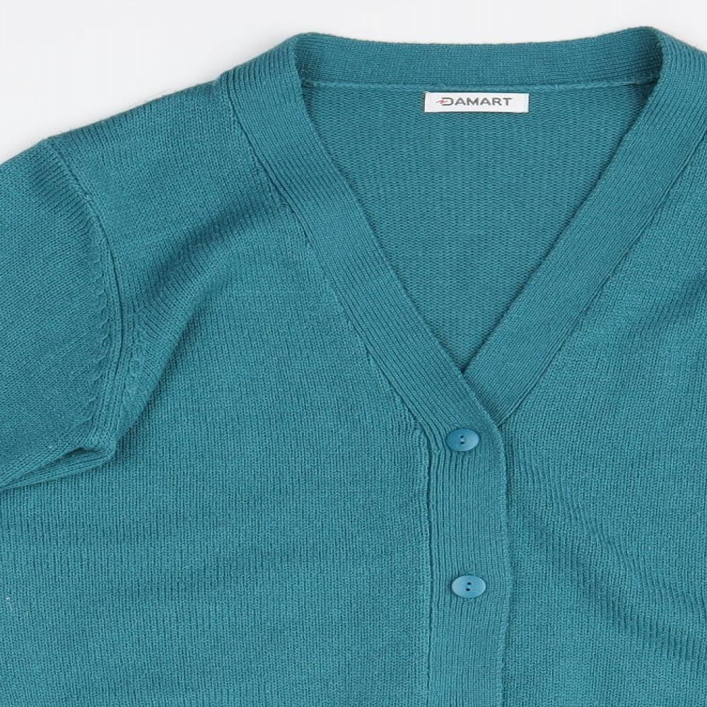 camart Womens Blue   Cardigan Jumper Size 8