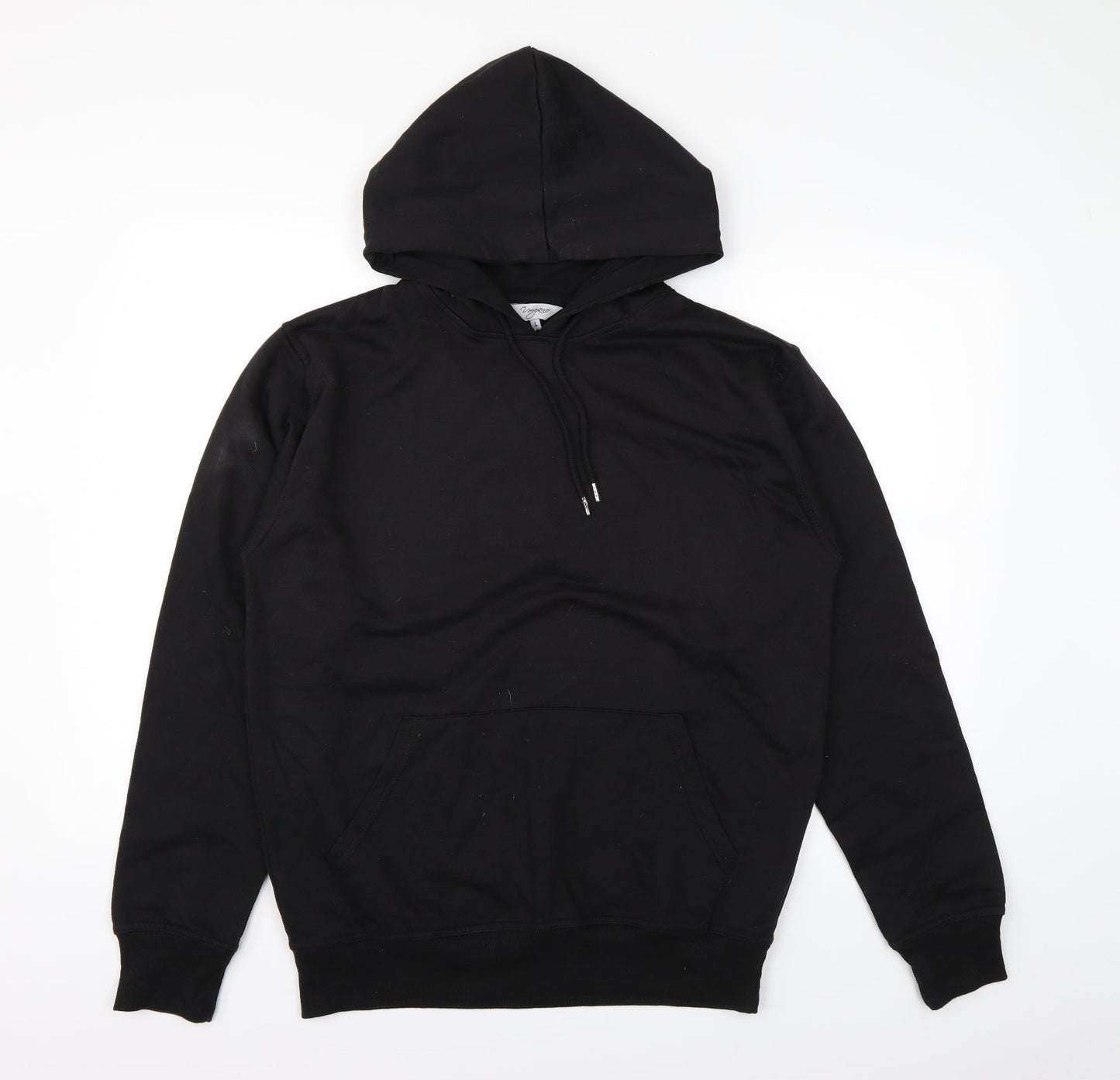 umgang Womens Black   Henley Hoodie Size L