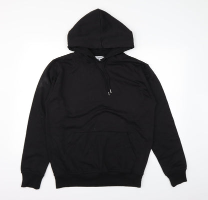 umgang Womens Black   Henley Hoodie Size L
