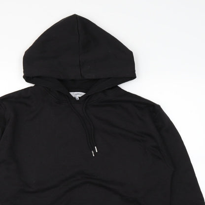 umgang Womens Black   Henley Hoodie Size L