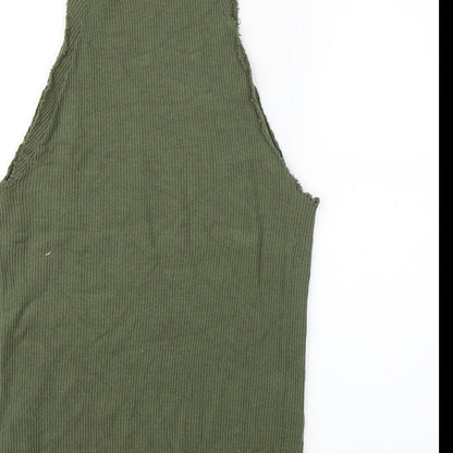 Bershka Womens Green   Jumper Dress  Size S