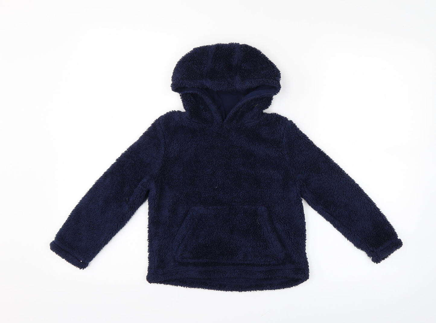 Preworn Girls Blue   Pullover Hoodie Size 4-5 Years