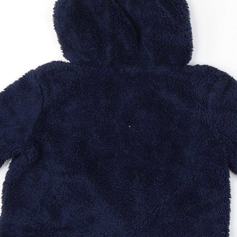 Preworn Girls Blue   Pullover Hoodie Size 4-5 Years