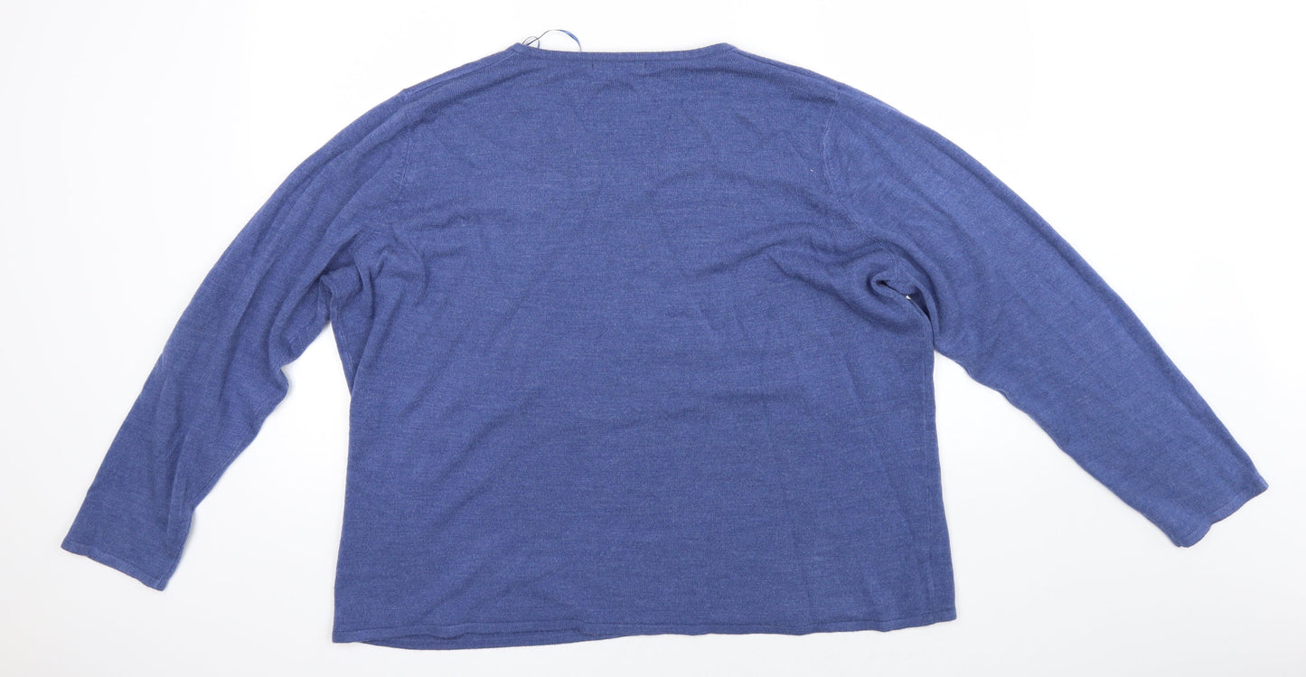 Bonmarché Mens Blue   Pullover Jumper Size XL