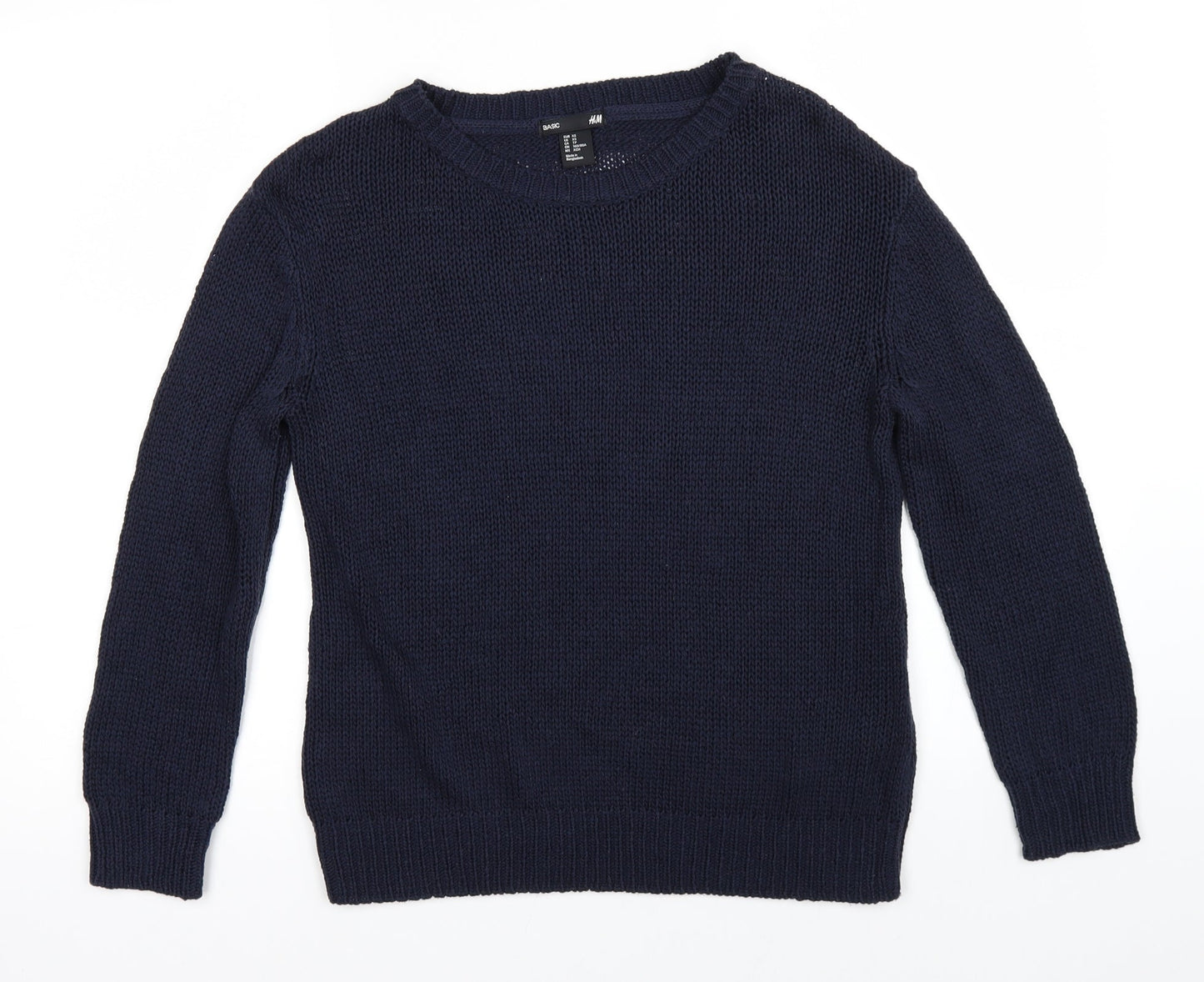 Marks & Spencer Mens Blue  Knit Pullover Jumper Size XS