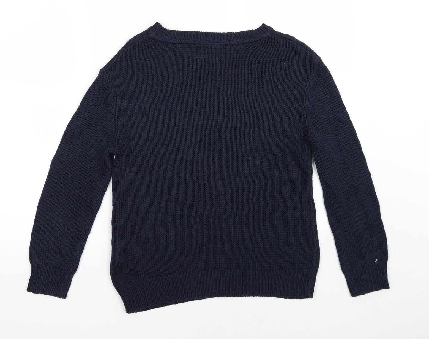 Marks & Spencer Mens Blue  Knit Pullover Jumper Size XS