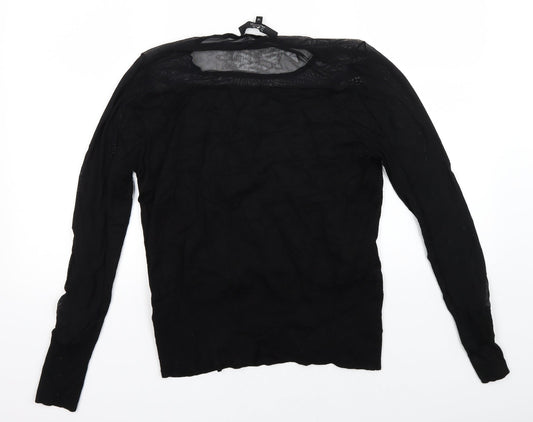 Star Womens Black   Pullover Jumper Size 14