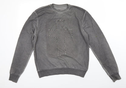 Cedar Wood State Mens Grey   Pullover Jumper Size M