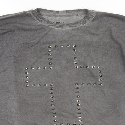 Cedar Wood State Mens Grey   Pullover Jumper Size M