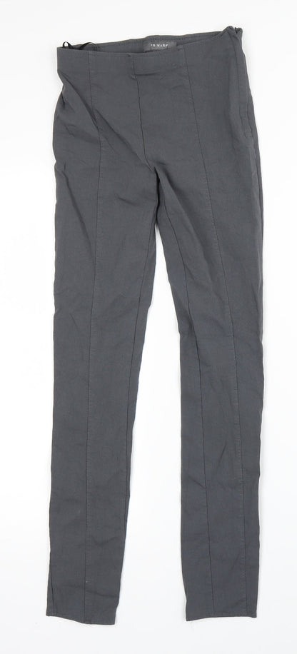 Primark Womens Grey   Dress Pants Trousers Size 4 L26 in