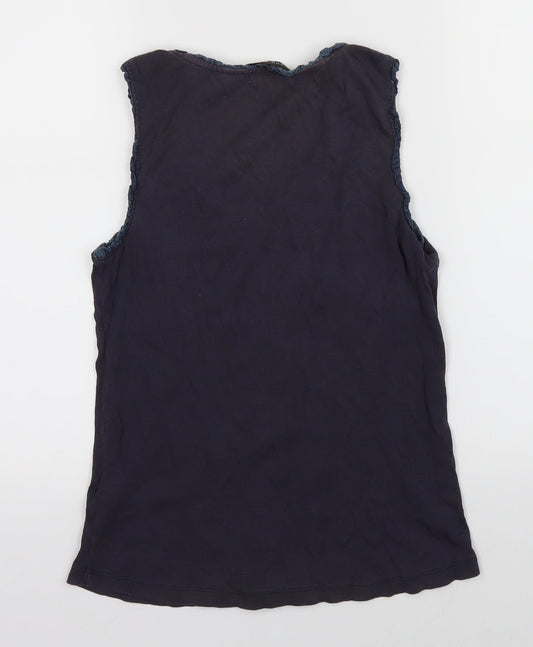 Great Plains Womens Blue   Basic Tank Size XS