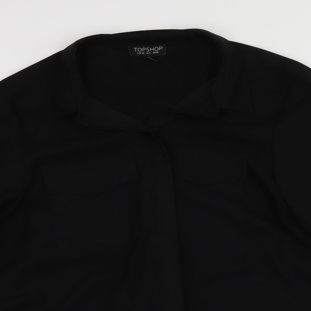 Topshop Womens Black   Cardigan Jumper Size 10