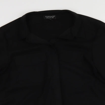 Topshop Womens Black   Cardigan Jumper Size 10