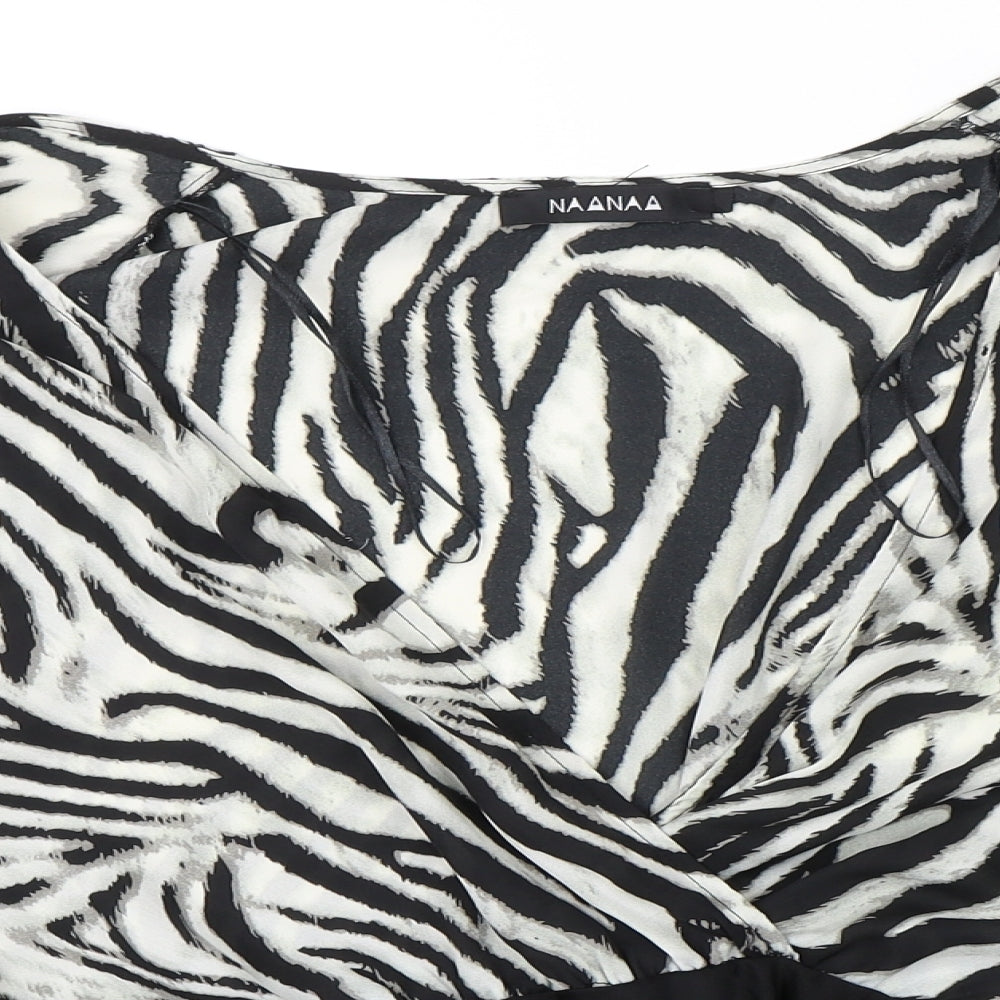 Nanaa Womens Multicoloured Animal Print  Bodysuit One-Piece Size 10