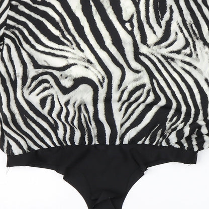 Nanaa Womens Multicoloured Animal Print  Bodysuit One-Piece Size 10